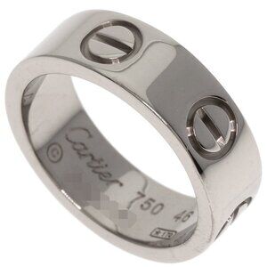 CARTIER Authentic 18k Silver Love Ring #46